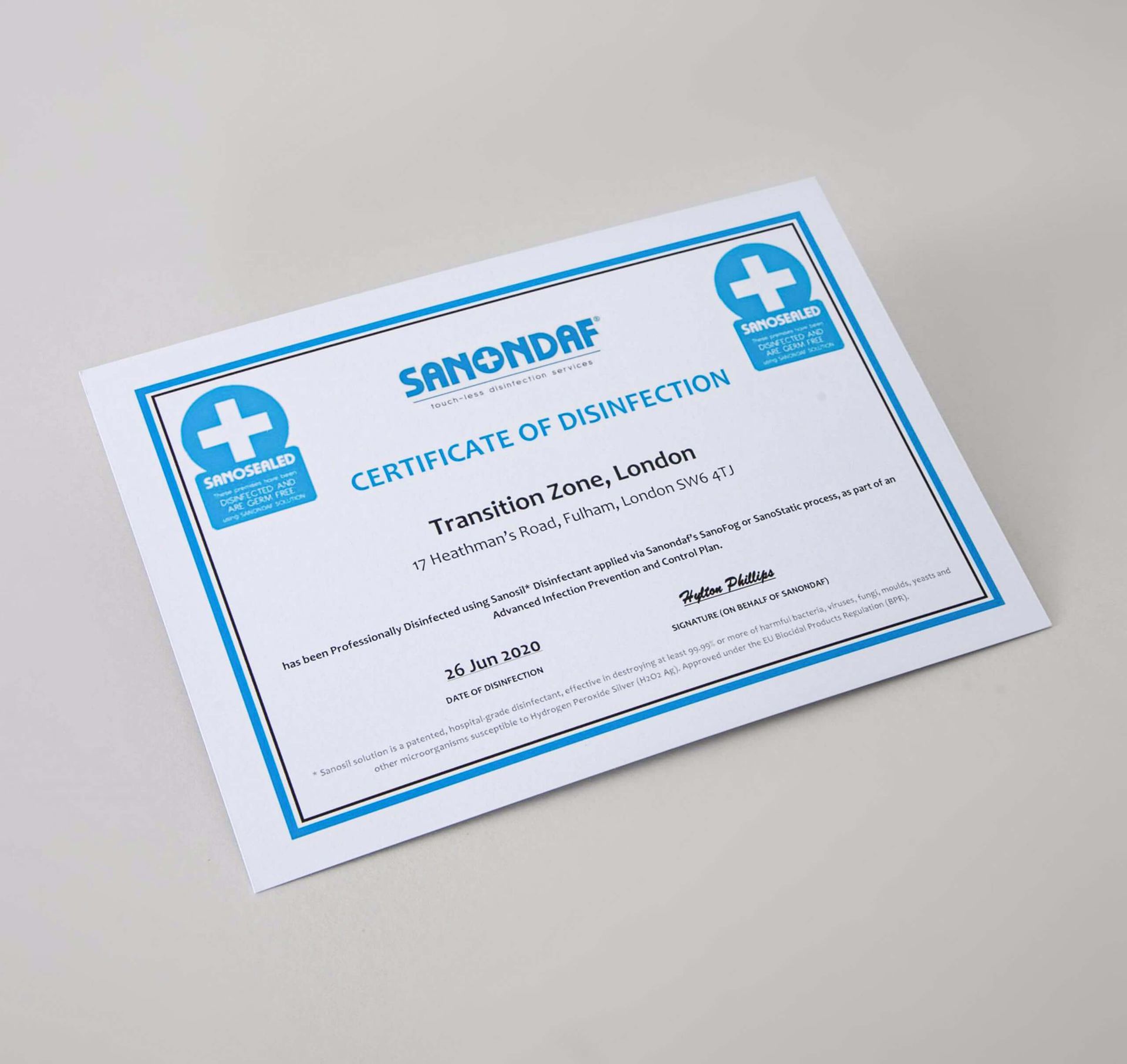Certificates