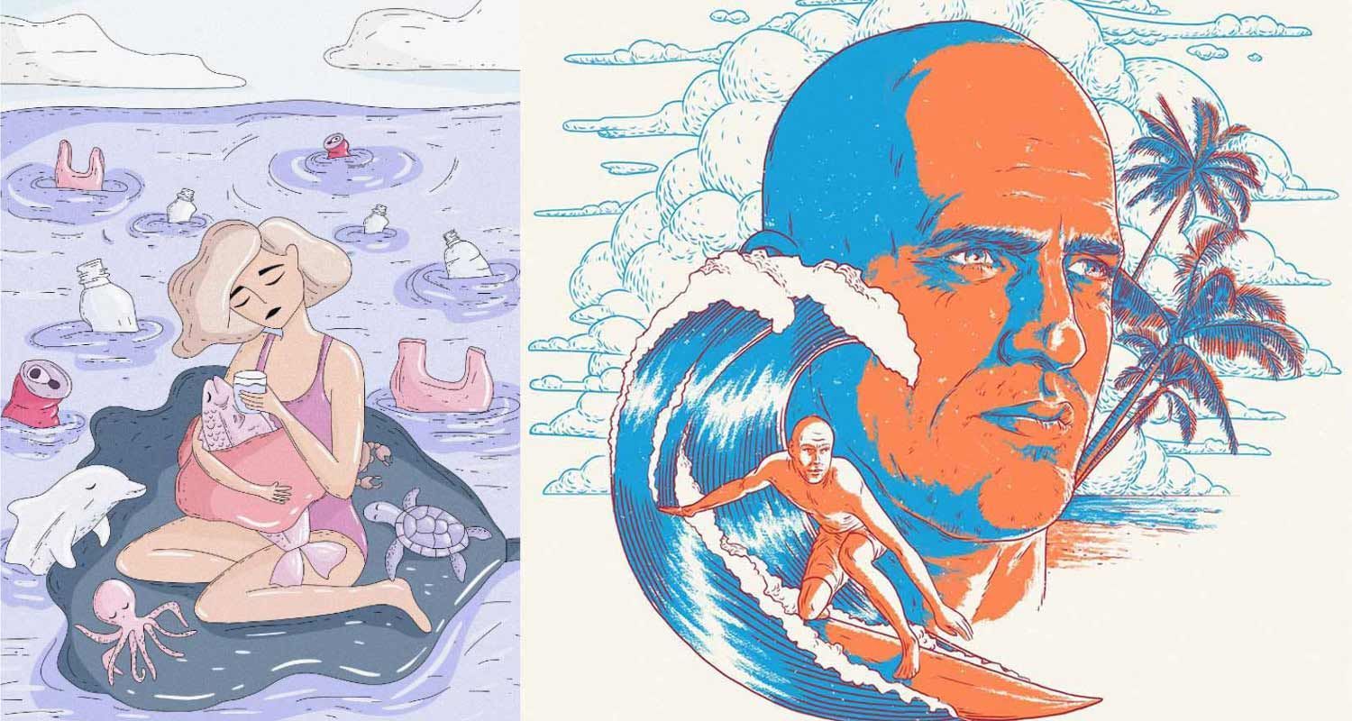 Freehand Drawn Print Design Style Examples