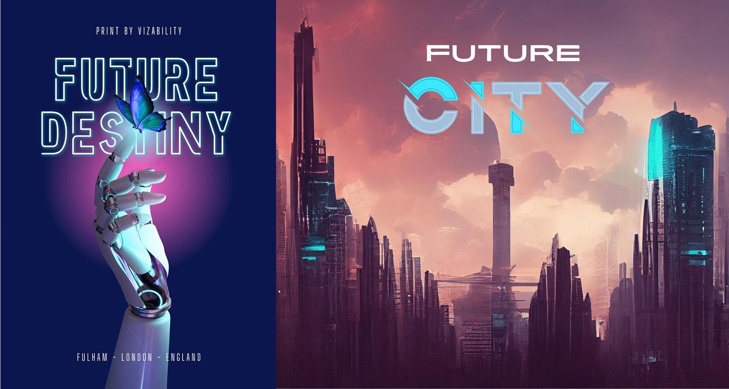 Future Fusion Print Design Style Examples