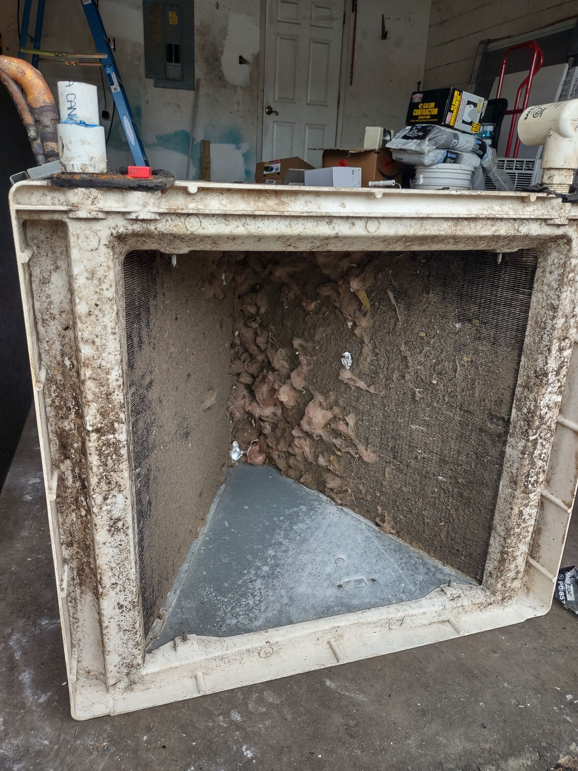 dirty coil of Air Conditioner