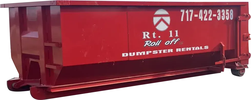 15-yard roll off dumpster from Route 11 Roll Offs