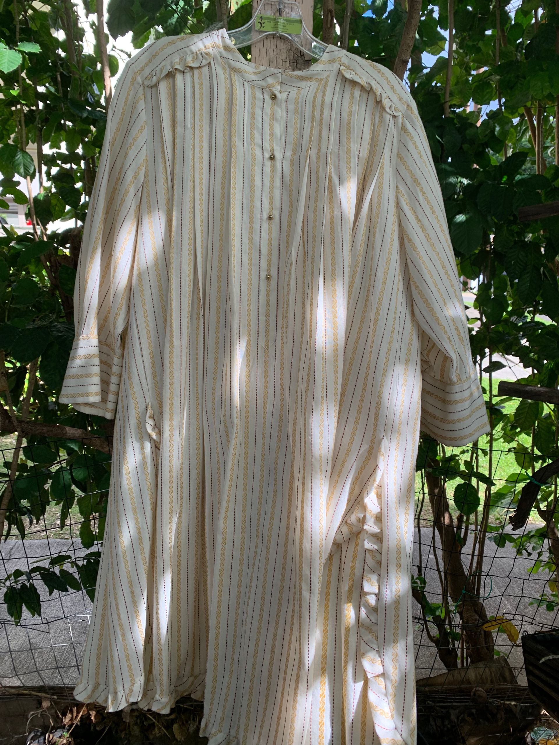 Yellow Stripe Dress — Honolulu, HI — Hawaiian Wear