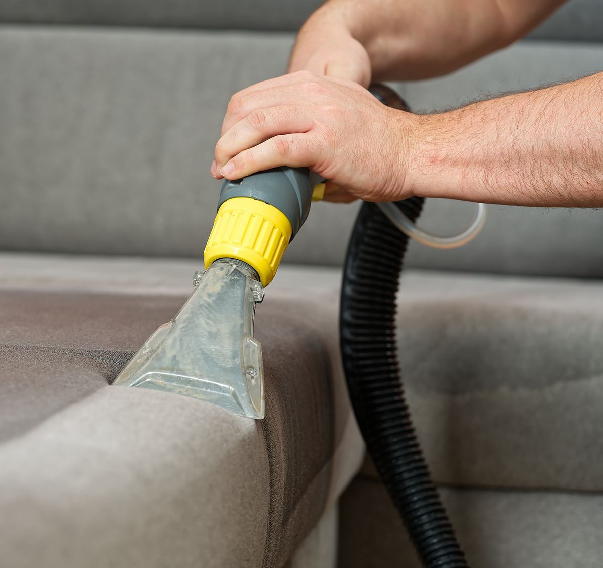 Cleaning The Sofa