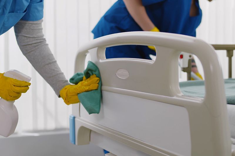 Cleaning Hospital Ward