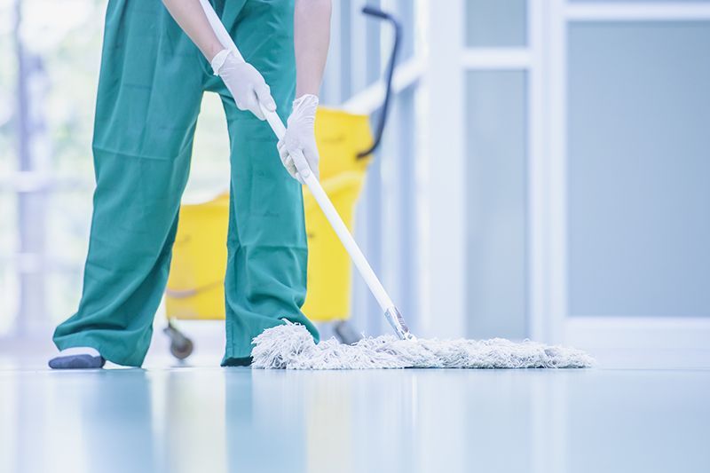 Cleaning The Hospital Floor