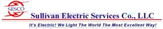 Sullivan Electric Services Co., LLC logo with red circular emblem and blue tagline on white background