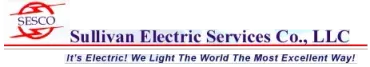 Sullivan Electric Services Co., LLC logo with red circular emblem and blue tagline on white background