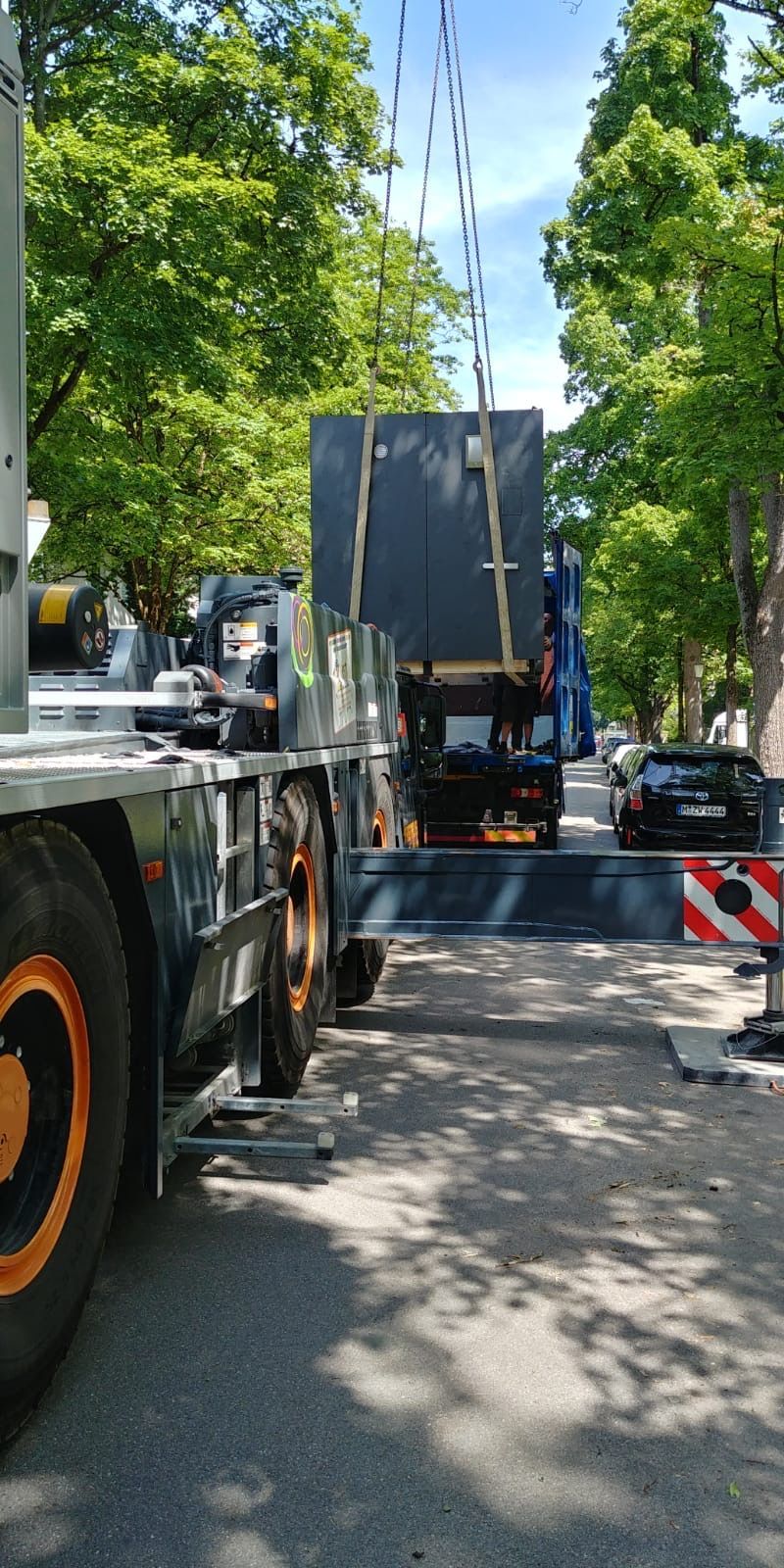 Umzug Kranverladung