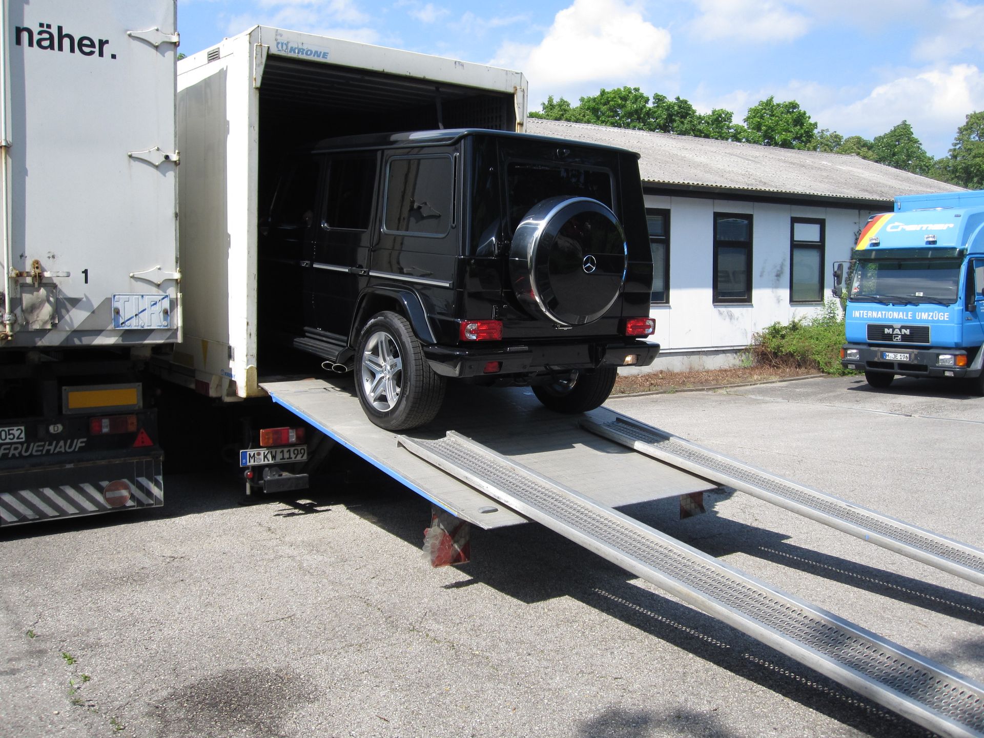 Spedition Cramer Verladung Mercedes G 55