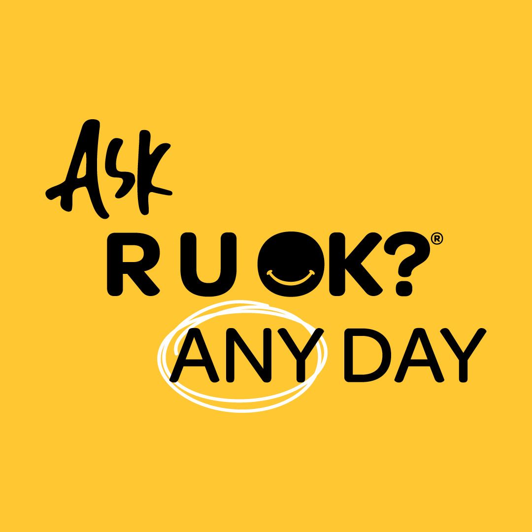 R U OK? I'm Here to Hear logo