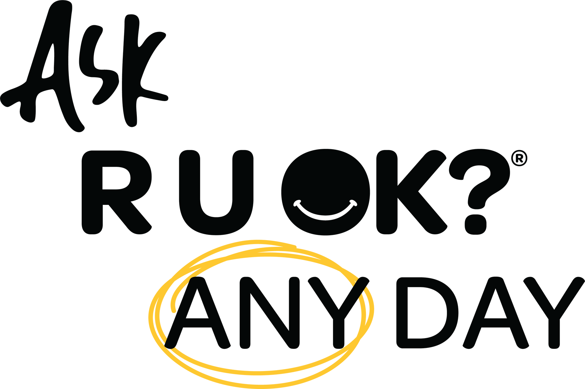 R U OK? Logo White BG
