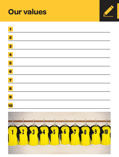 Our Values Activity Sheet