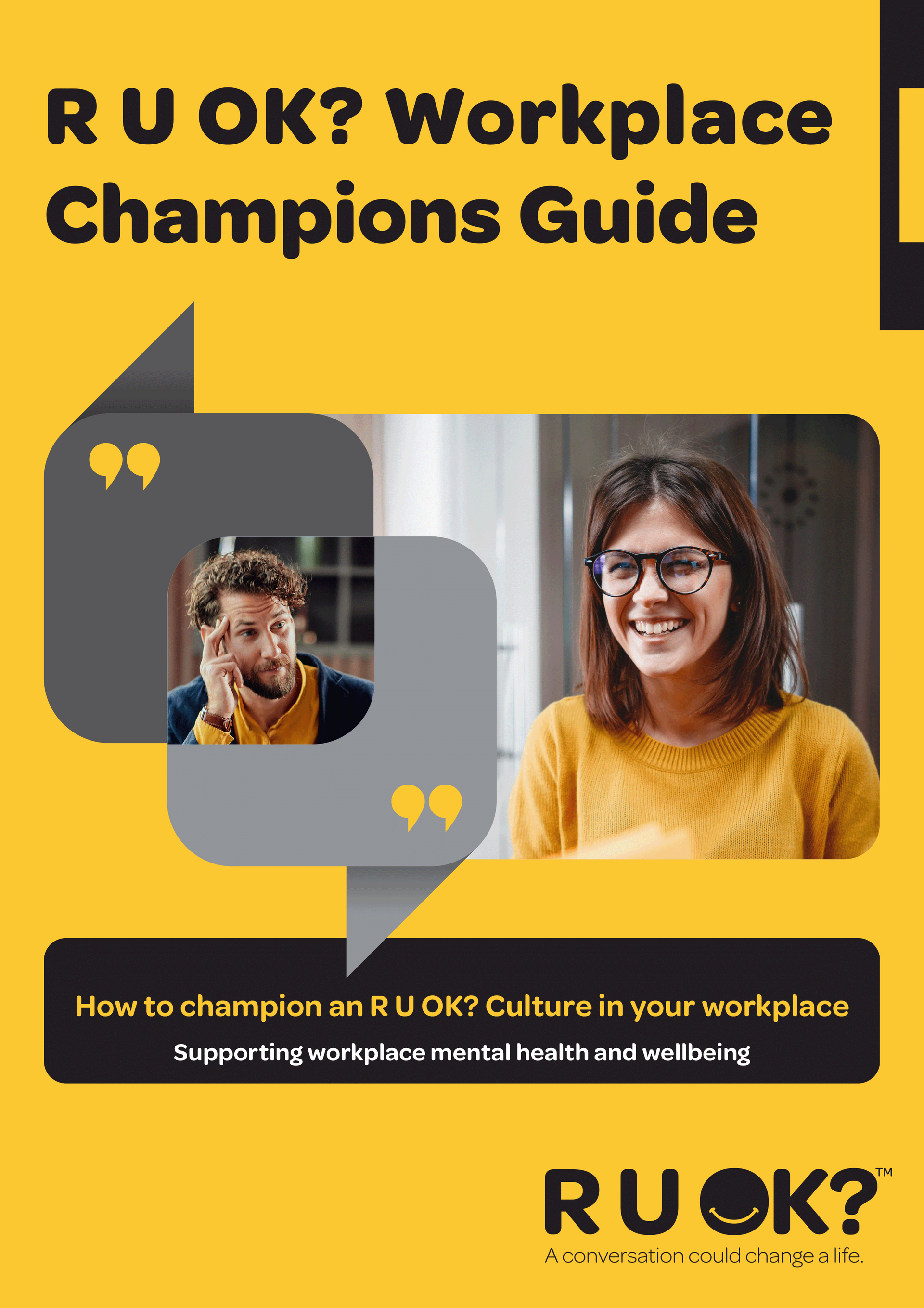 Cover of R U OK? Workplace Champions Guide