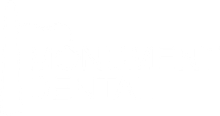 A white, four-pointed star logo against a solid black background.