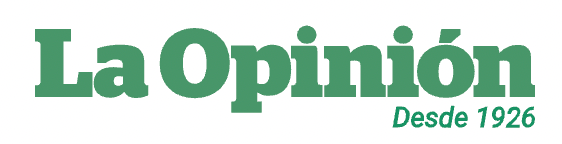 A green and white logo for la opinion desde 1926