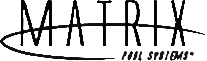 Black-and-white MATRIX logo with stylized text and a curved underline