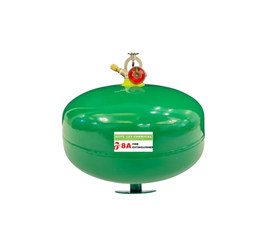 A ceiling type HCFC 123 Chemical for extinguishing fire.