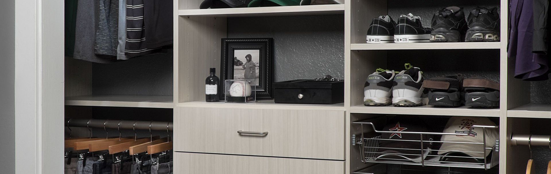 custom reach in closet system