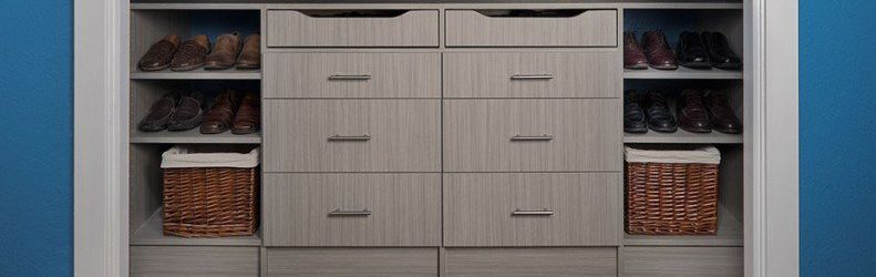 custom reach in closet system