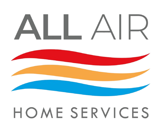 The logo for all air home services shows a wave