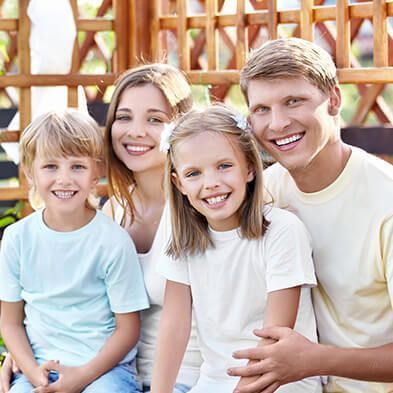 family smiling