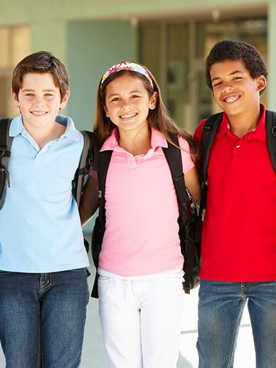 children smiling
