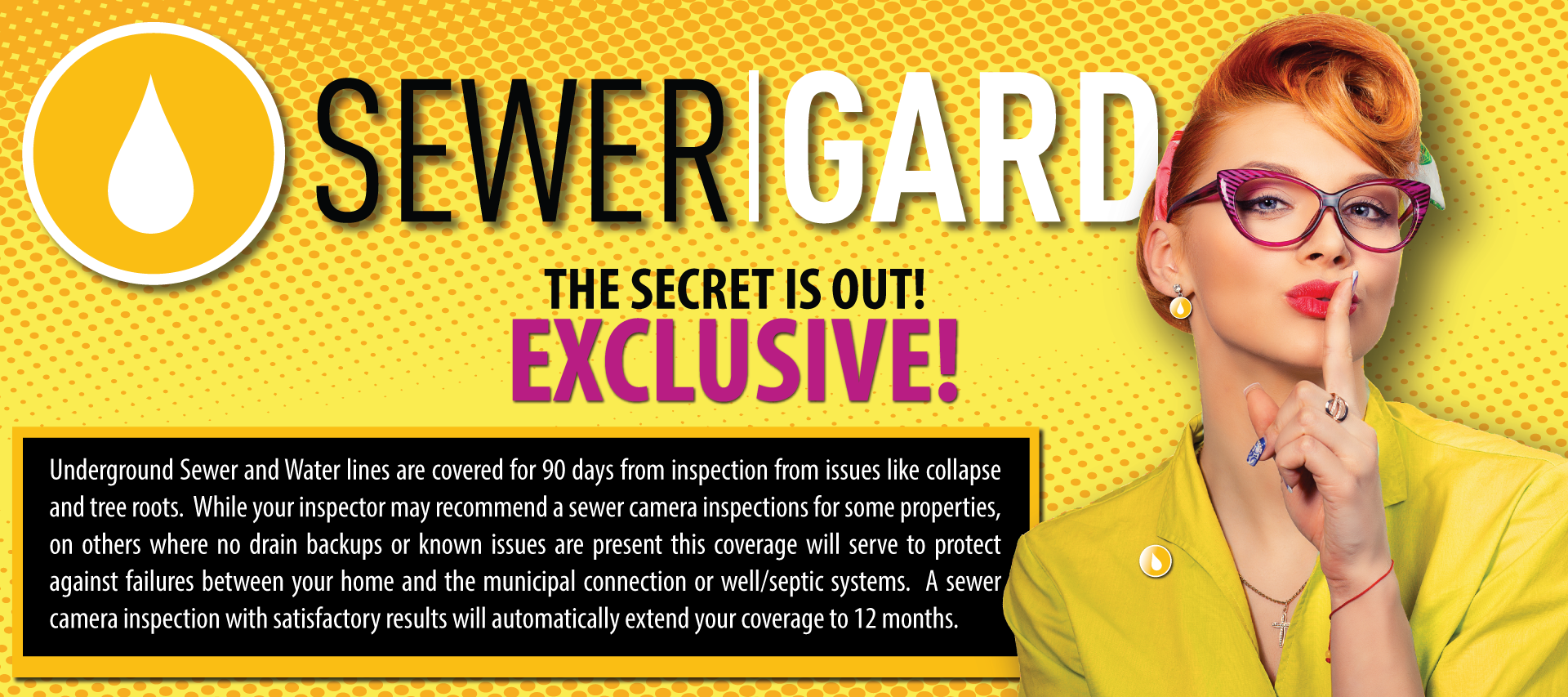 A woman wearing glasses and a yellow jacket is holding her finger to her lips.