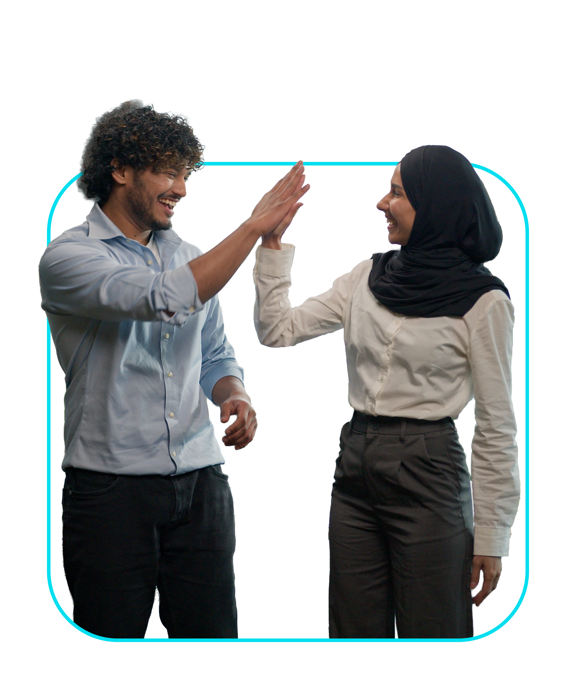 HighFive cutout graphic