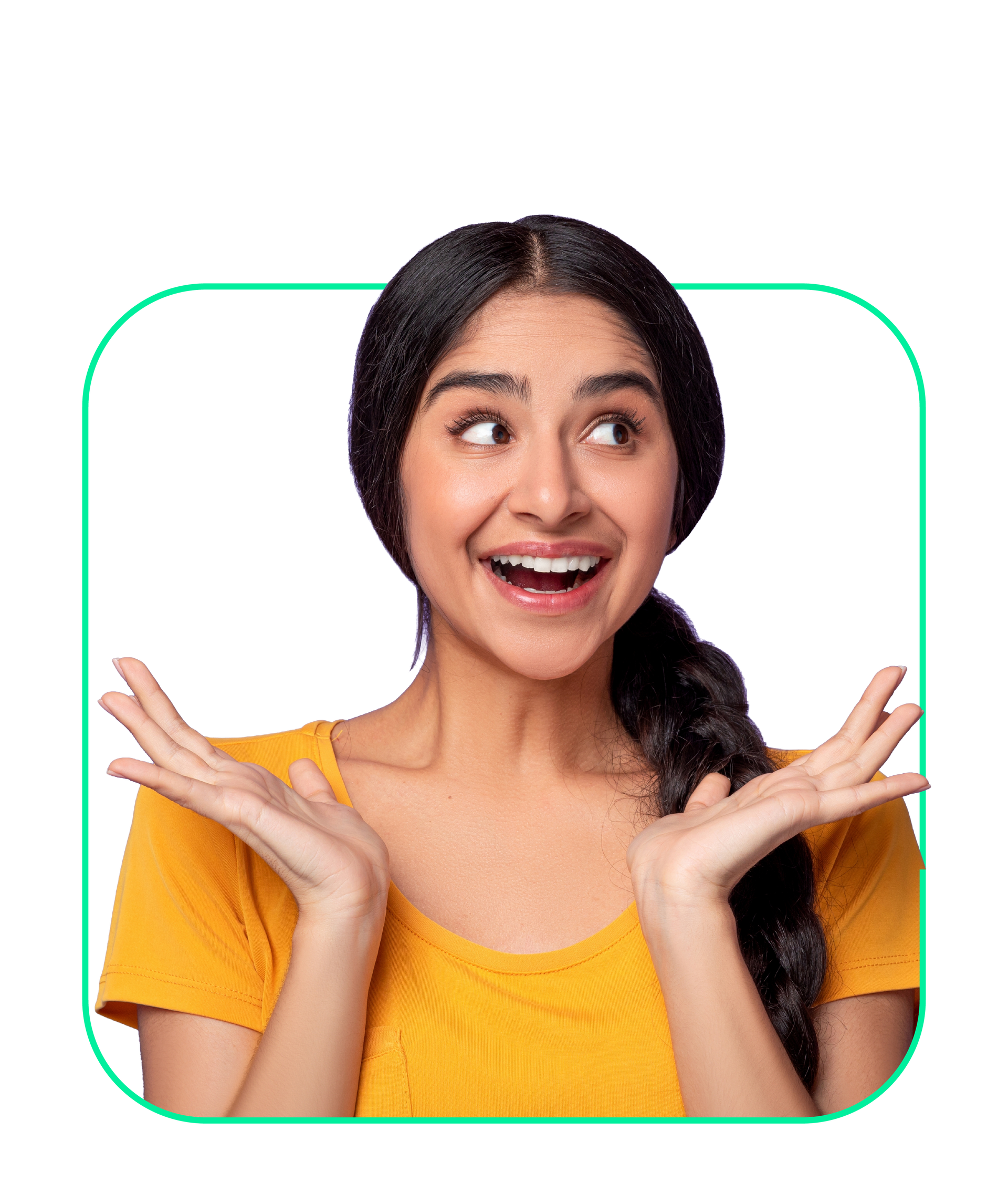 Female cutout graphic