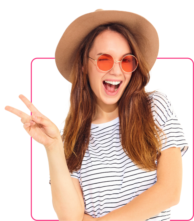 PeaceGirl cutout graphic