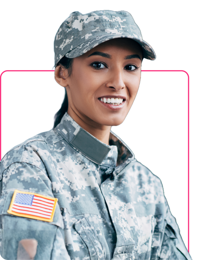 Veteran cutout graphic