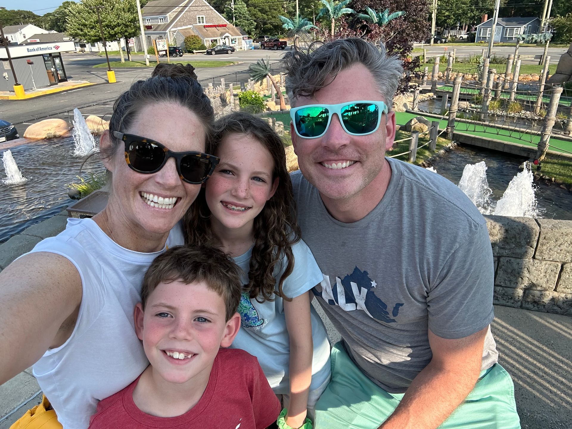 Jesse O'Connell with his wife and two children, Alexandria City Council Candidate