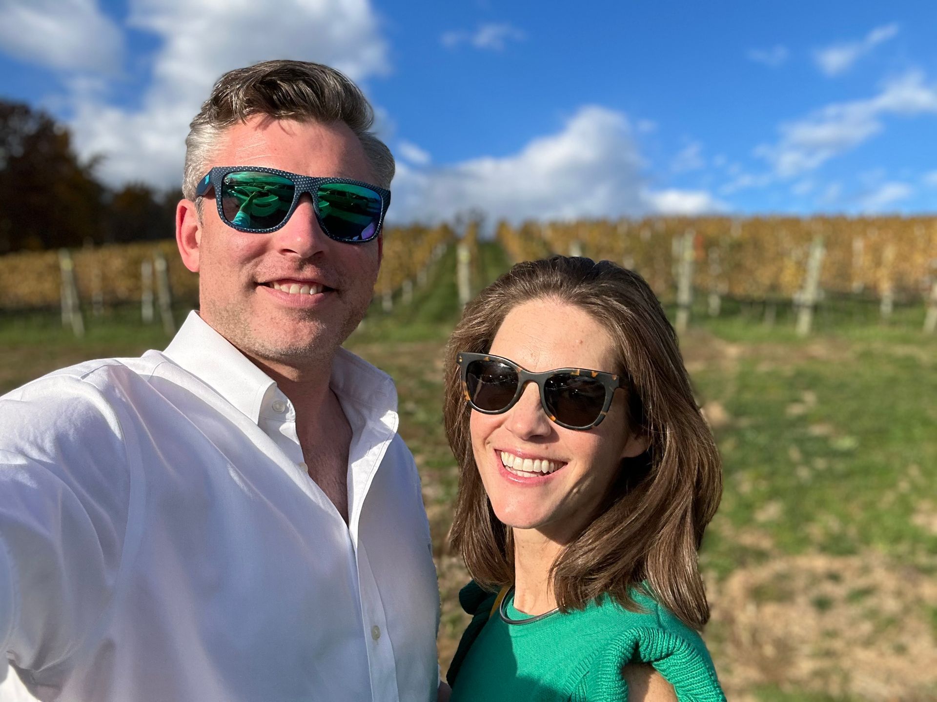 Jesse O'Connell with his wife, Alexandria City Council Candidate