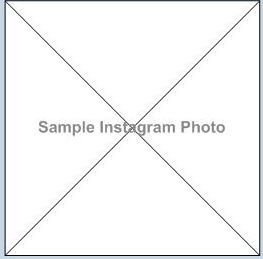 A picture of a square with the words `` sample instagram photo '' written on it.