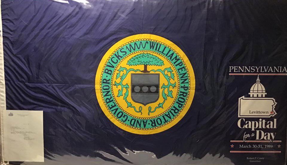 Large dark blue banner with the City of Scranton seal and Pennsylvania Capital Day text, featuring the state capitol dome.
