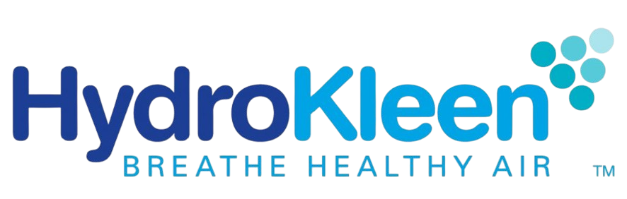 HydroKleen logo in blue and teal with the tagline “Breathe Healthy Air”