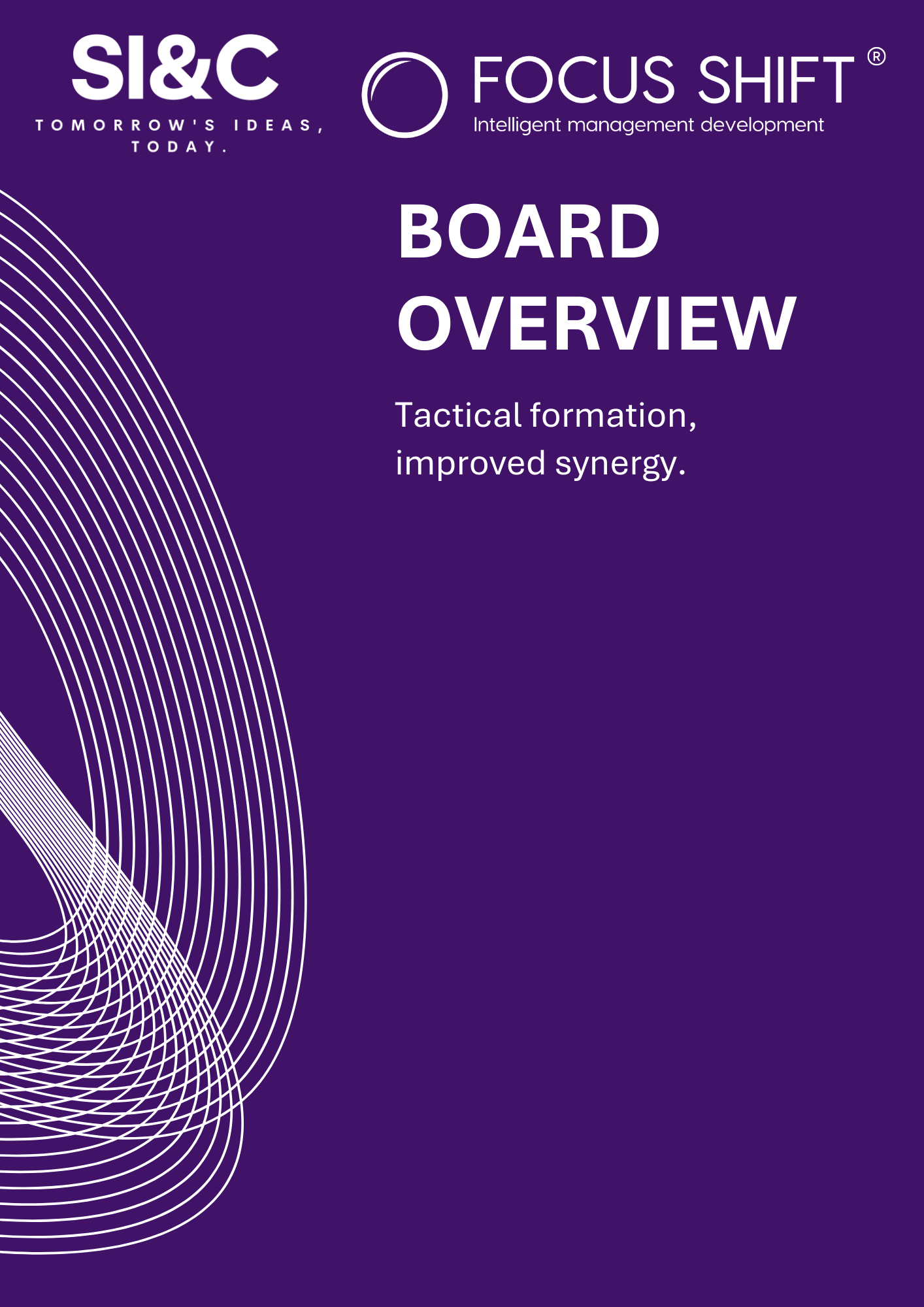 A purple slide titled 