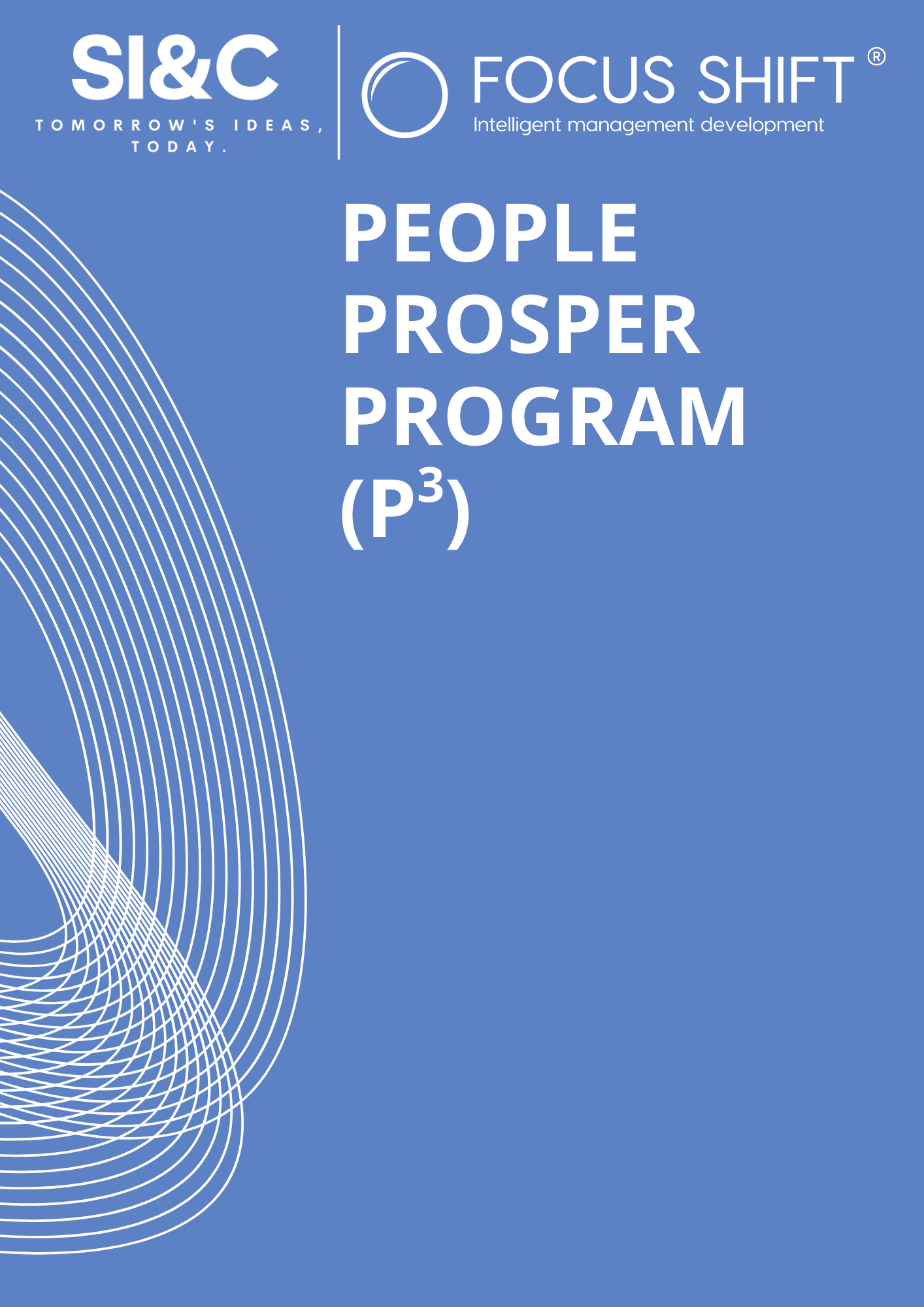 A blue document cover titled 