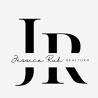 Black and white Jessica Ruh Realtors logo with stylized JR monogram and script text