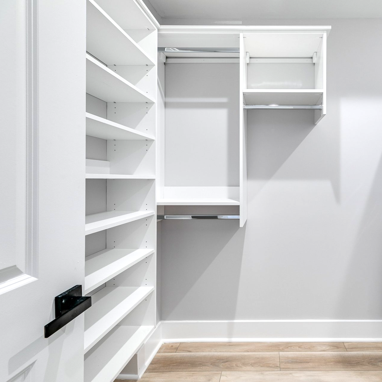 Walk in closet with shelving at 815 n 41st St Philadelphia Apartment