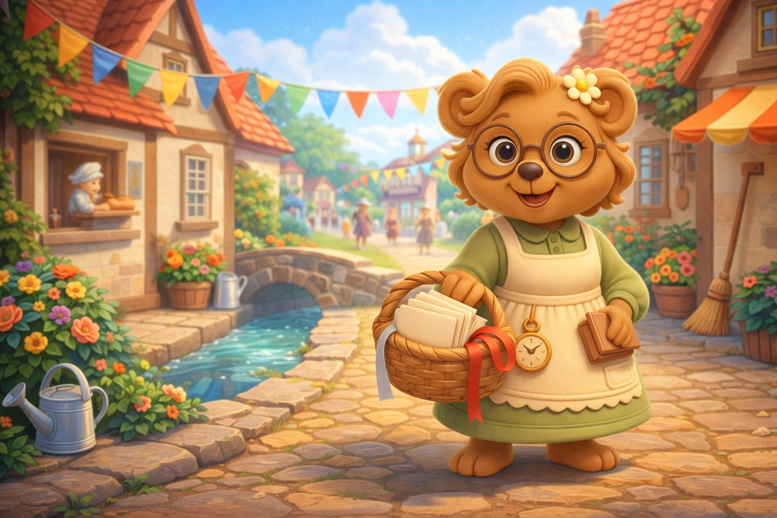 Illustration for Bea and the Thank You Trail, a TinyTales Land story about gratitude