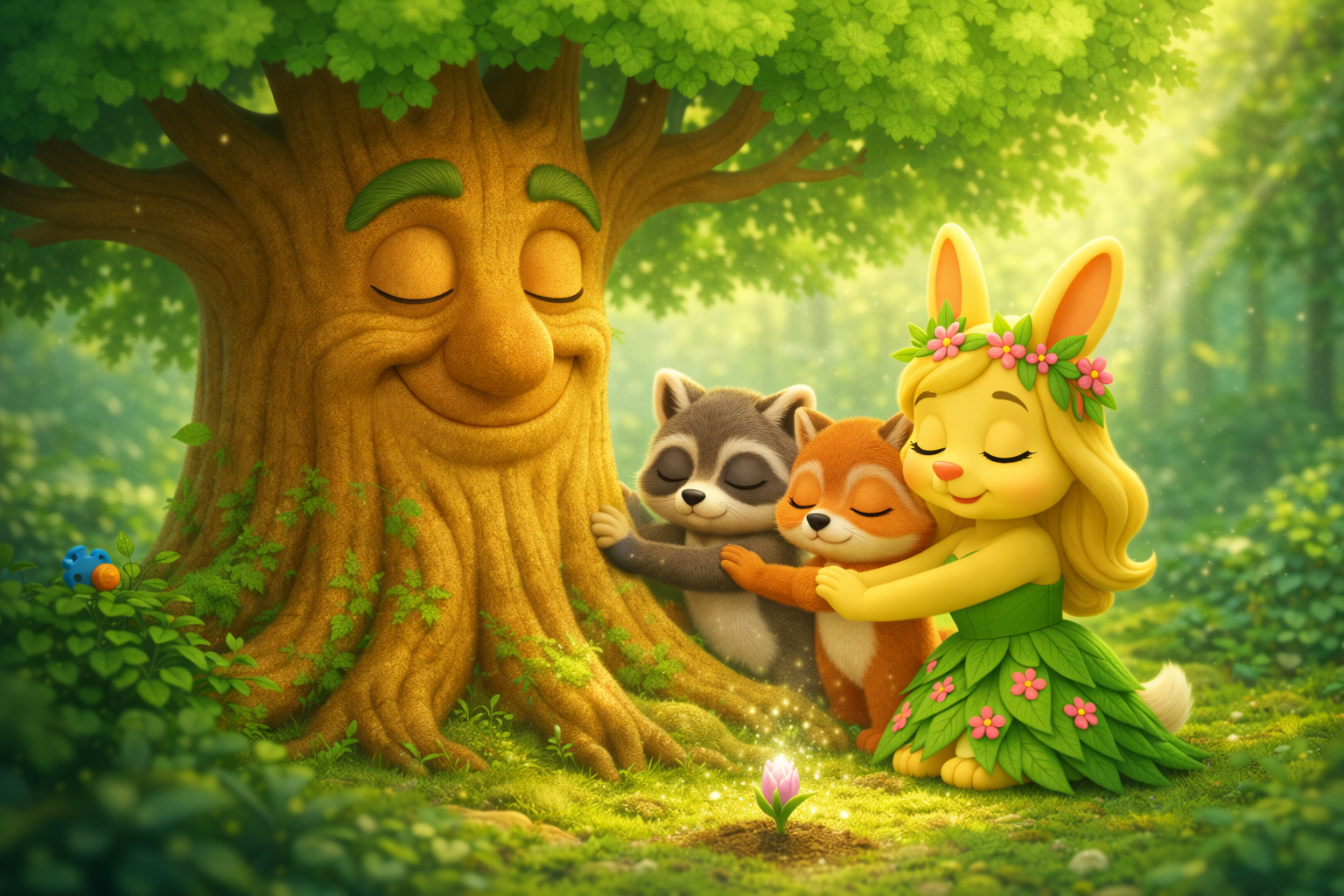 Illustration for Alderwise Teaches Patience, a TinyTales Land story about patience