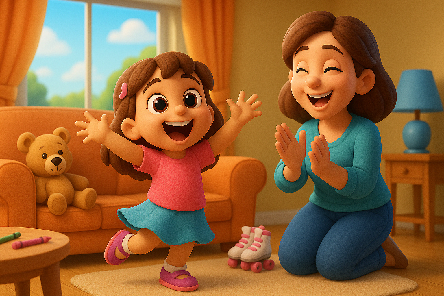 Illustration for The Thankful Song, a TinyTales Land story about gratitude