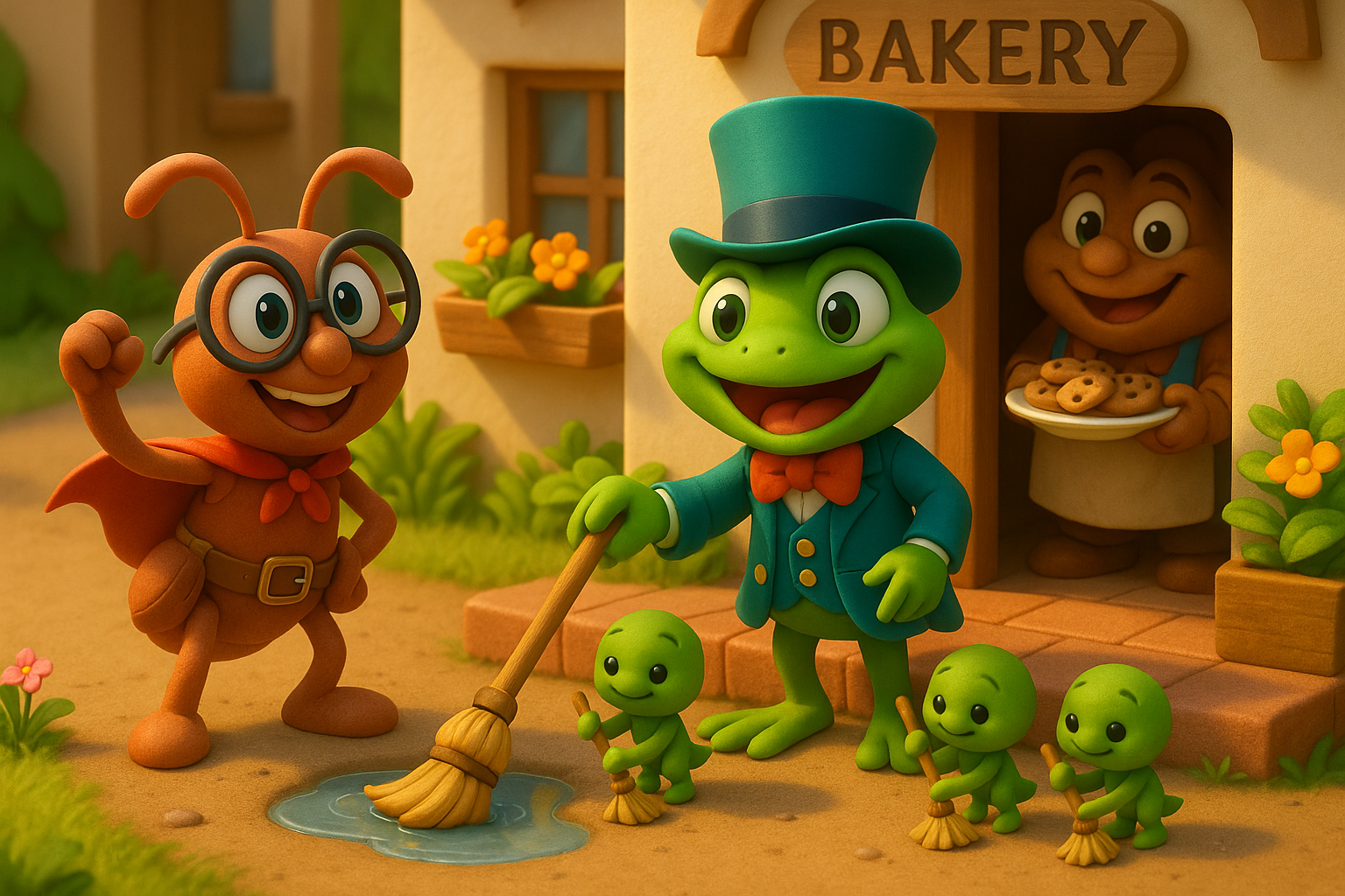 Illustration for Junior and the Lesson of Respect, a TinyTales Land story about respect