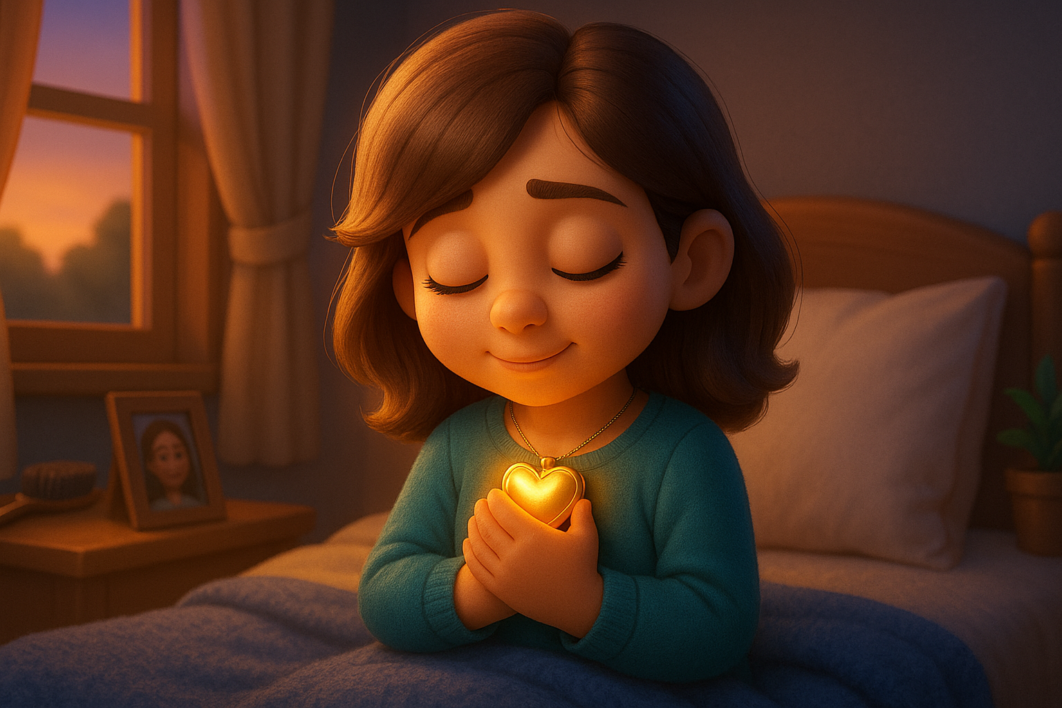 Illustration for The Weight of a Locket, a TinyTales Land story about love