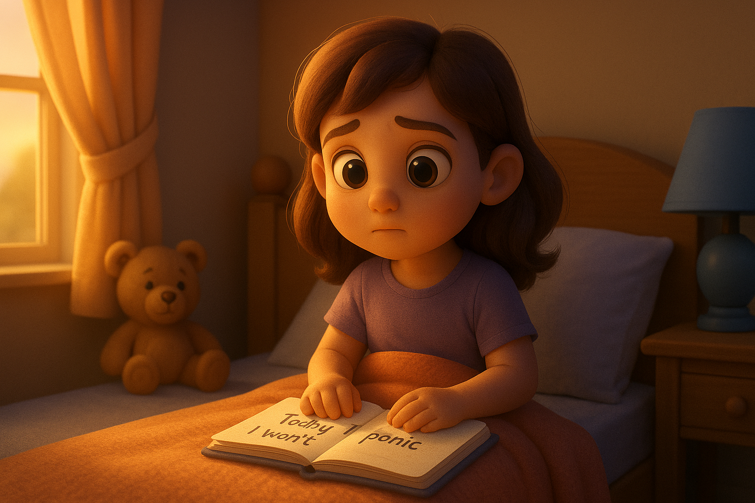 Illustration for Morning of Calm Observation, a TinyTales Land story about mindfulness