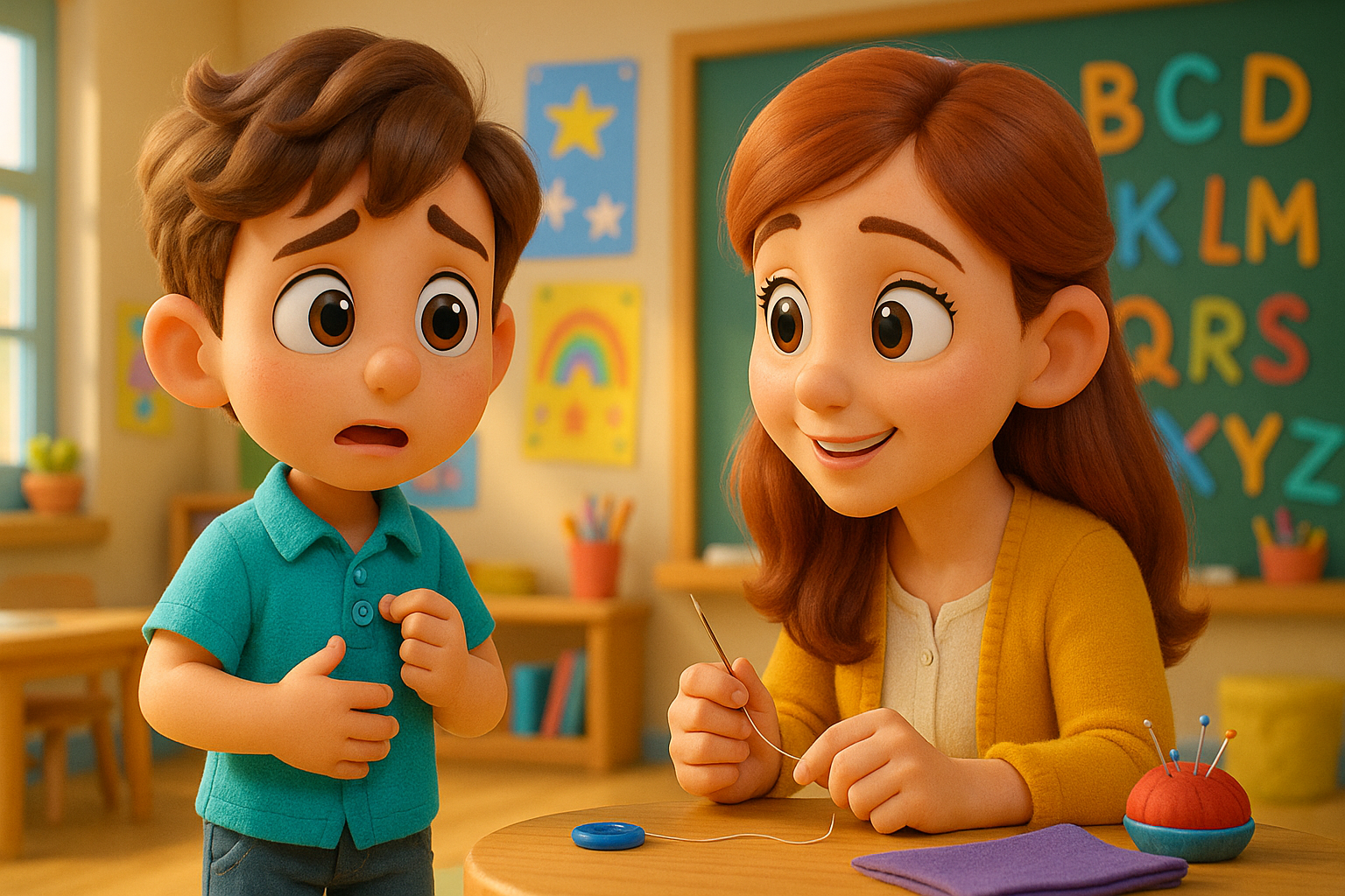 Illustration for Liam Tells the Truth, a TinyTales Land story about honesty