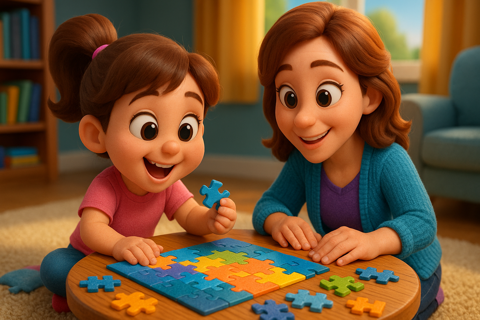 Illustration for The Puzzle Patience, a TinyTales Land story about patience