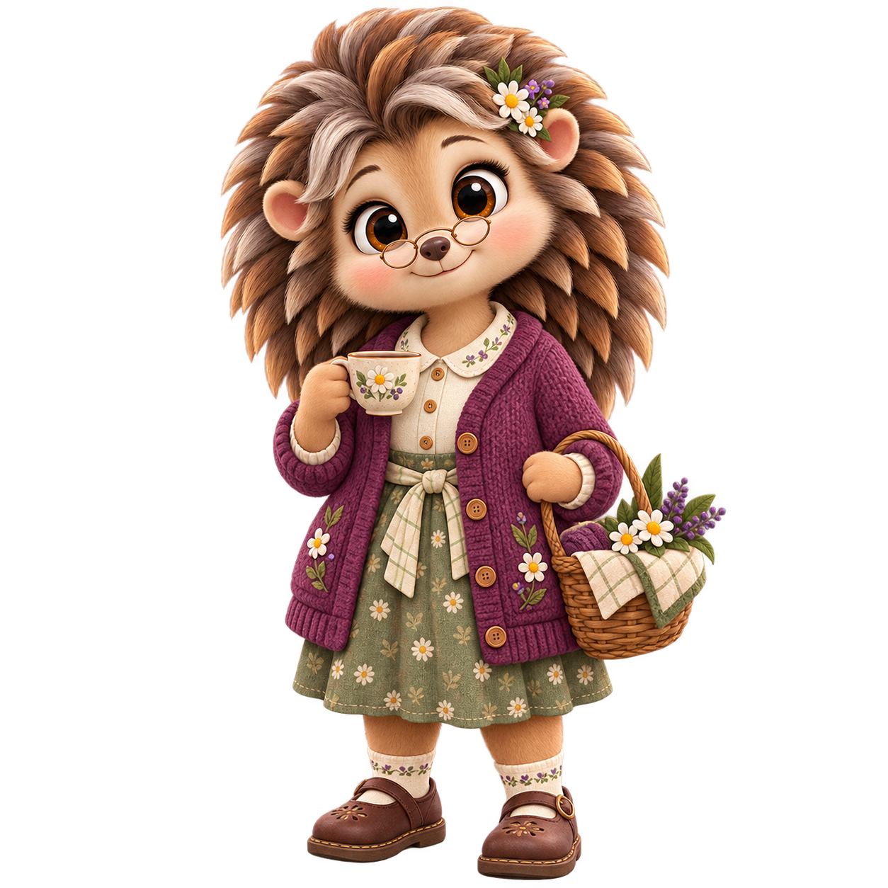 Gran Tansy, hedgehog character from TinyTales Family Where We Belong.