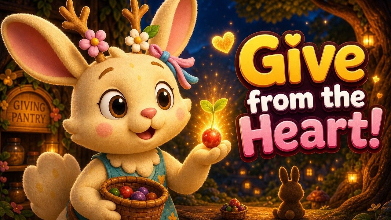 YouTube thumbnail for She Gave Her Last Berry, a TinyTales Nightfall bedtime story for kids.
